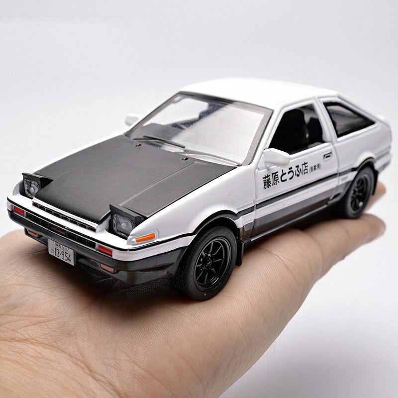 New Initial 128 D Toyota Trueno Ae86 Diecast Model Car Toy Soundlight Gift