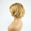 Peruka damska europejska i amerykańska modna damska krótkie włosy jasnozłota podzielona na boki krótkie proste włosy peruka z włókien chemicznych nakrycie głowy