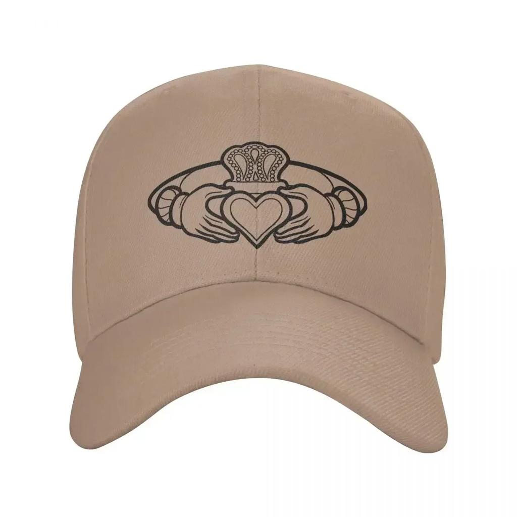 Cool Claddagh Ring Celts Symbol Trucker Hat Men Women Custom Adjustable Adult Baseball Cap Spring