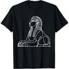 One Line Art Drawing Egyptian Sphinx T-Shirt(1)