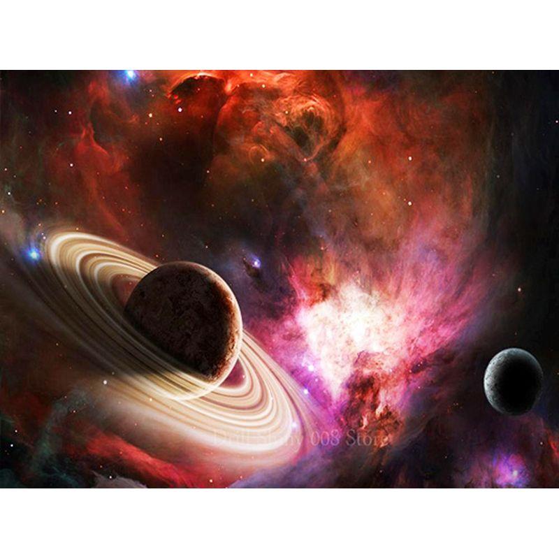 

5d Diy Алмазная вышивка Крестиком Мозаика Планета Пейзажи Полный Круглый Алмазная картина Картинки на стене Full Round 20x30CM