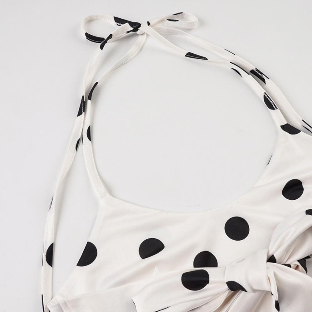 Boxer Shorts Swimwear Set Halter Neck Sling Polka Dot Swimsuit Fashion Bikini Suit Vacation