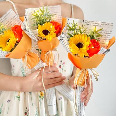 Soap Sunflower Bouquet Gift Set