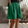 Women's Casual  Summer Elastic Beach Shorts  Solid Casual Shorts