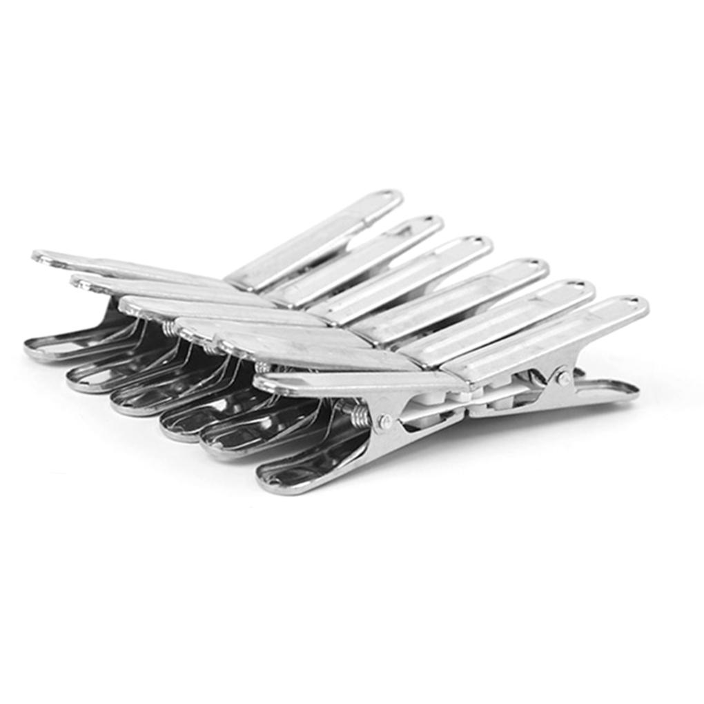 14 Pieces Stainless Steel Clothing Hanging Clip Portable Washable Small Peg House Backyard Dress Drying Hanger