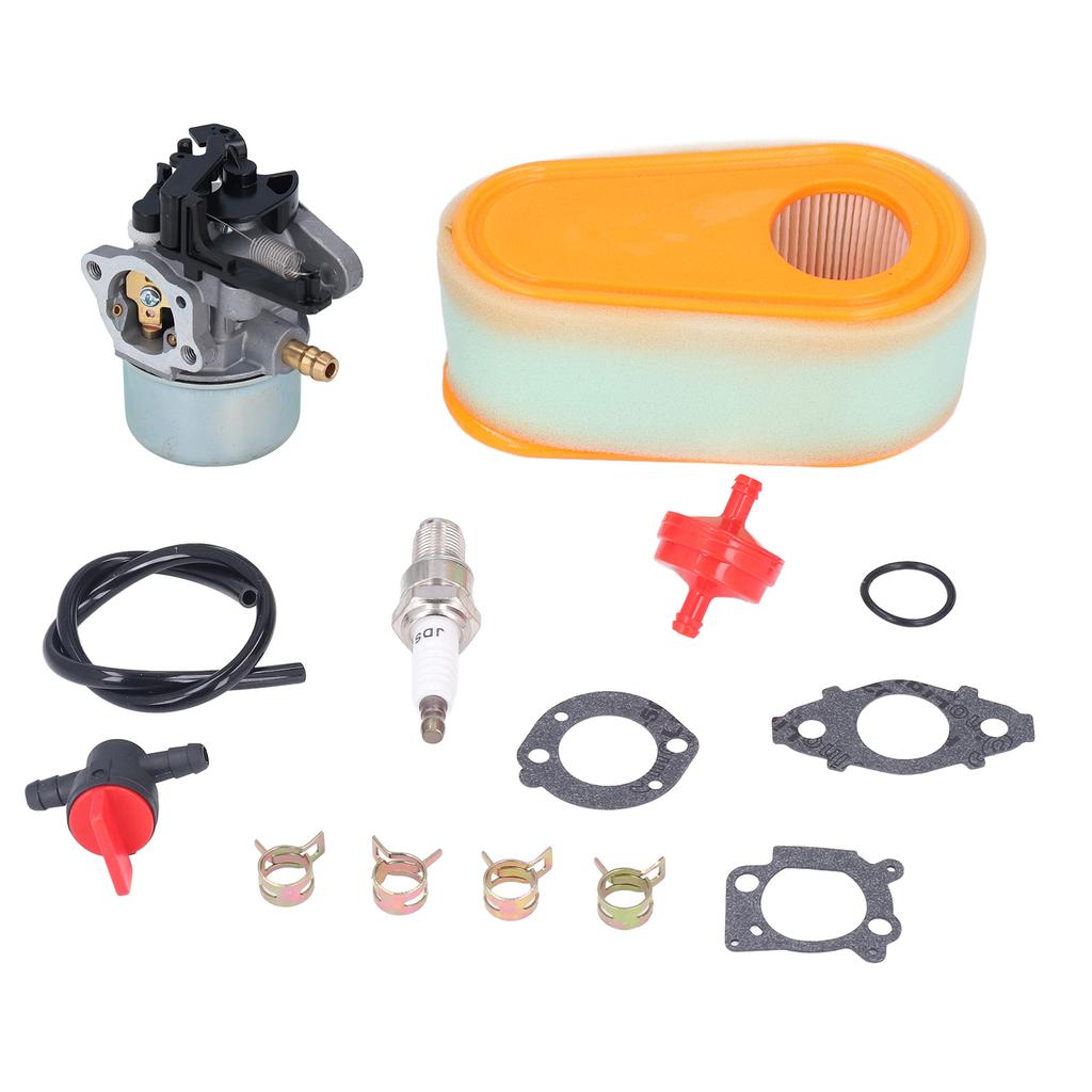 Carburetor Replacement Kit with Fuel Filter Spark Plug for 875 Exi 190 CC Lawn Mower