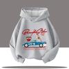 2025 New Vintage Car Children's Hooded Sweatshirt with Cartoon Print, Boys' Sportswear, Girls' Casual Top, Fall-winter Clothing