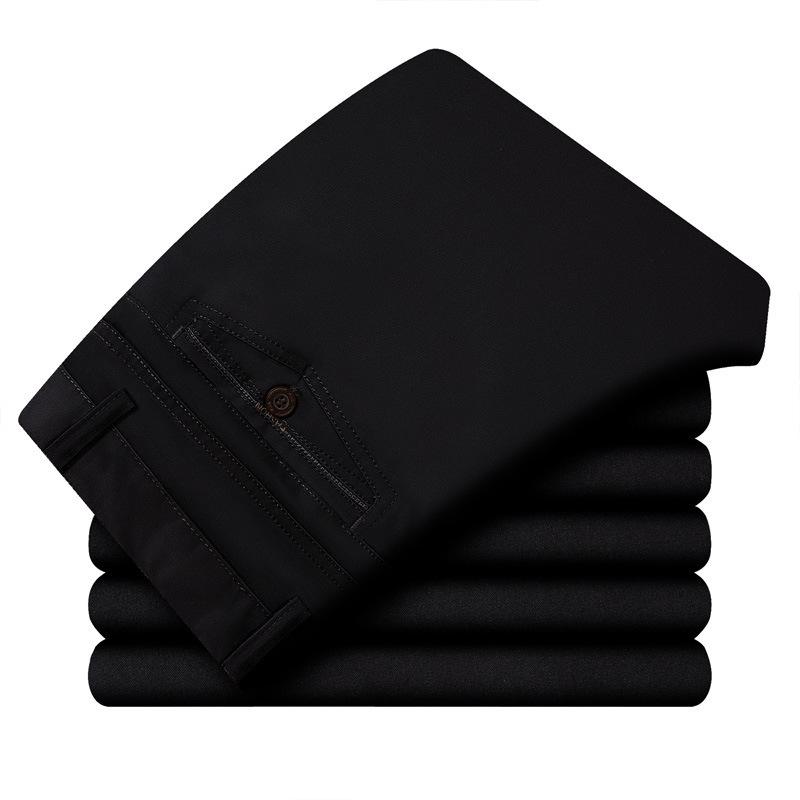 Cotton Spring Casual Trousers Men Loose Men's Trousers Middle-aged and Elderly Dad Trousers Middle-aged Trousers