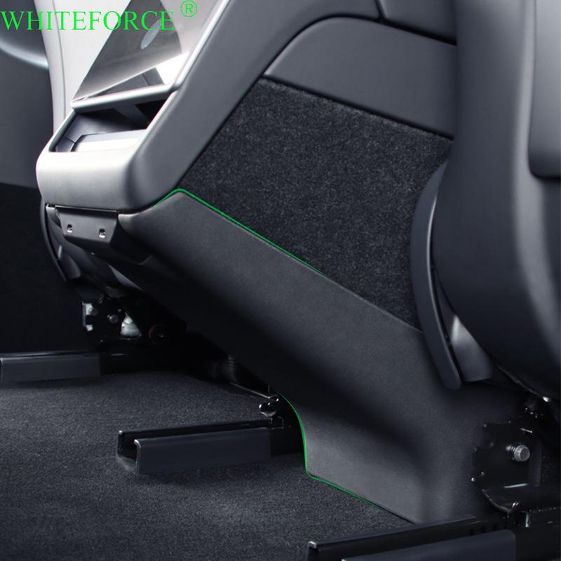 For Tesla Model 3 Highland 2024 Rear Seat Child Anti-Kick Board Anti Dirty Kickproof Mats Car Center Console Side Anti-Dirt Mats