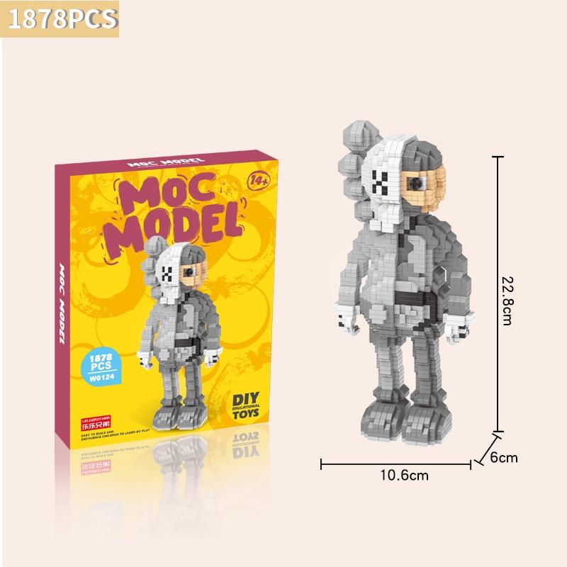 [Spot] micro diamond building blocks small particles assembled adult three-dimensional high difficulty cartoon model birthday gift toy set