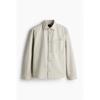 H M Twill oversHirt Regular Fit ligHt Beige
