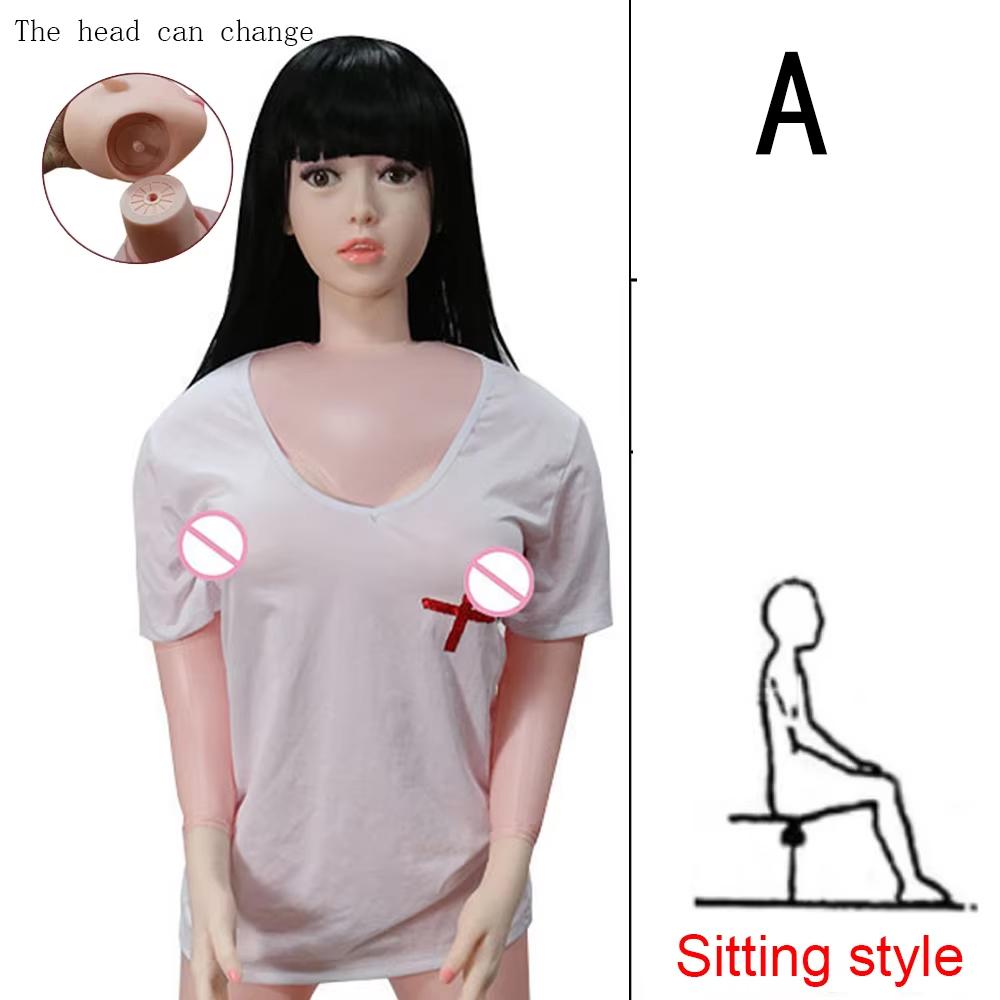 Sexpuppe für Männer Silikon Sexpuppe Sexy Großer Hintern Große Brust Sexspielzeug für Männer Masturbator Echtes Gefühl Erwachsenenprodukte