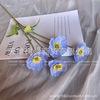 Artificial Poppy like Flowers Core Content 4 Headed Corn Poppy Decorations for Weddings Homes Photography Props Lifelike Design