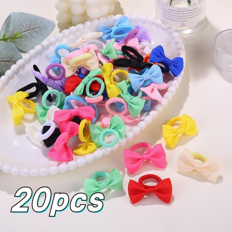 Cute Bow Elastic Non-slip Hair Ties | Suitable for All Occasions: Festive Photography, Fun Soft Hair Accessories