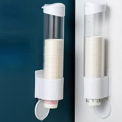 Jednorazowy dozownik na kubki papierowe Naścienny plastikowy dozownik wody Uchwyt na kubek Pojemnik na kubki Rama na kubek papierowy Organizer do domu