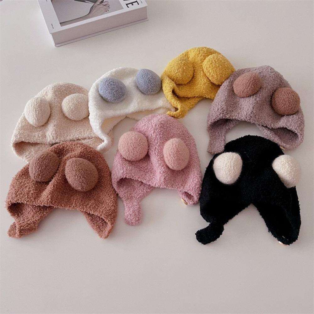 

Dome Baby Woolen Cap Headgear Infant Beanie Cap Soft Baby Knitted Hat Outdoor style1