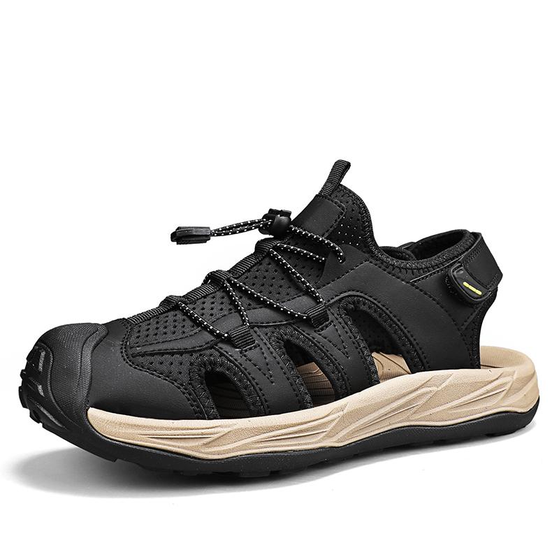 Fashion Handmade Men Sandals Men's Summer Sandals Outdoor Flats Non-Slip Hiking Shoes Men Beach Slippers All-match Casual Sports Shoes