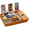 Wooden Tarot Card & Crystal Display Stand with Storage Box