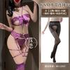 Sex Underwear Sexy Hollow One-piece Bundled Imitation SM Hot Three-point Garter Uniform