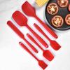 6PCS Set Silicone Spatula Cream Butter Scraper Brush Spoon Kitchen Cooking Baking Tools