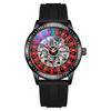 Herren Mechanische Uhr Automatisch Glücksspiel Drehende Scheibe Zifferblatt Armbanduhr Wasserdicht Leuchtende Uhr