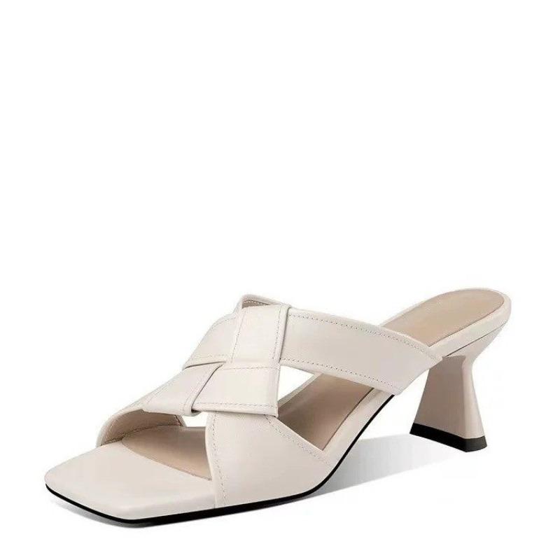 Mode Damenschuhe 2025 Hohe Qualität Offene Zehen Damen Hausschuhe Mode Outdoor Kleid Sommer Neu Bestseller Elegant Leichte Hohe Absätze
