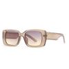 SO&EI Retro Small Rectangle Gradient Sunglasses Women Square Trending Shades UV400 Men Champagne Sun Glasses