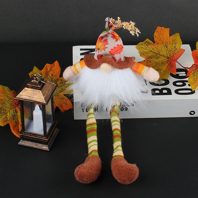 

Праздник урожая Длинноногая Безликая Кукла Осень Светящийся Кленовый Лист Кукла Рудольф Сценическое Украшение E2-2 green legs