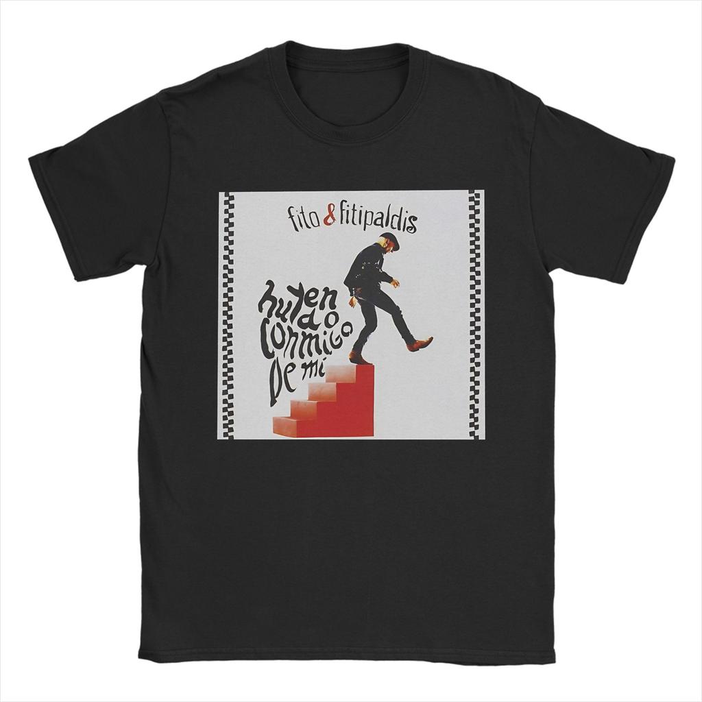 Unisex TShirt Fitos Fitipaldis Band Vintage Pure Cotton Tees Short Sleeve T Shirts Crewneck Clothes Plus Size