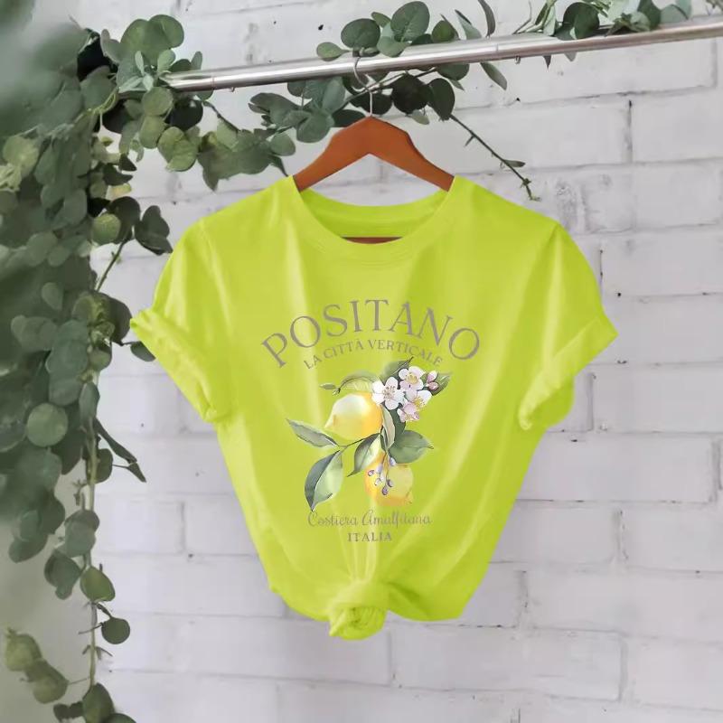 

Футболка из полиэстера с 3D-принтом, летняя, с коротким рукавом и круглым вырезом, с рисунком, женская M флуоресцентный зеленый