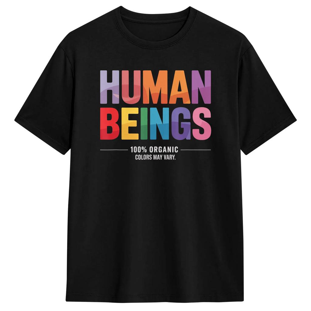 Huunisex Being 100 Organic Tshirt Summer Trendy Cool Tshirts 100 Cotton Round Neck Plus Size Tees Shortsleeve Aesthetic Tops