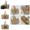Woven Tote Bag With Contrast Color Design For Daily Casual Wear
