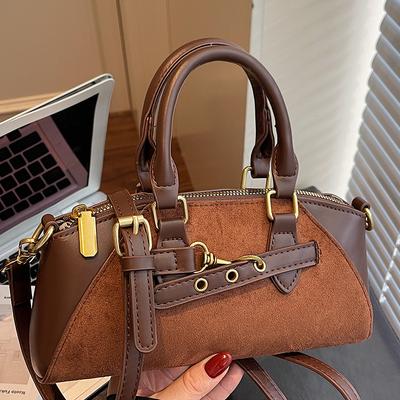 Retro Hand-held Pillow Bag, Women's Bag, High Appearance Level, Fashionable Single-shoulder Crossbody Bag, Boston Bag