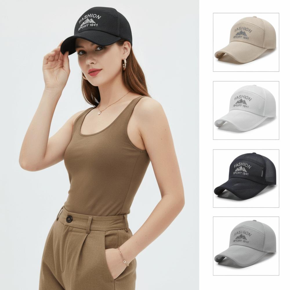 Mountain Embroidery Summer Baseball Cap Adjustable Outdoor Sports Hats For Man Women Unisex