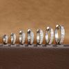 1Pair Stainless Steel Huggie Minimal Hoop Earrings Little Crystal Zirconia Thin Helix Tragus Cartilage Earrings Piercing Jewelry
