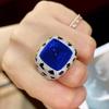 Royal Sapphire Overbearing Red Diamond Leopard Big Sugar Tower Emerald 17 Carat Luxury Full Diamond Open Ring