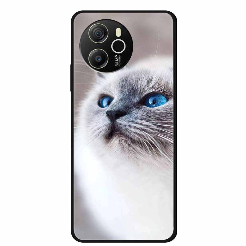 Coque For Blackview Shark 8 Case Cute Cartoon Black Silicone Soft Phone Cases For Blackview Shark 8 Back Cover Case Shark8 Funda