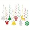 22pcs Red and Green Merry Christmas Banner Merry Christmas Sign Garland Christmas Party Banner Merry Xmas Banner for Christmas Party Decorations
