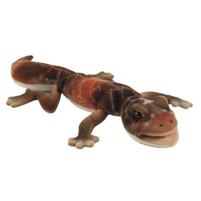 Brinquedo de pelúcia de lagartixa com cauda de botão 26 cm (Bege)