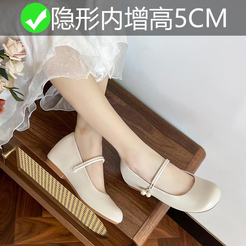 

Small inner height increase pearl Mary Jane single shoes women s autumn new 3233 small size women s shoes 32