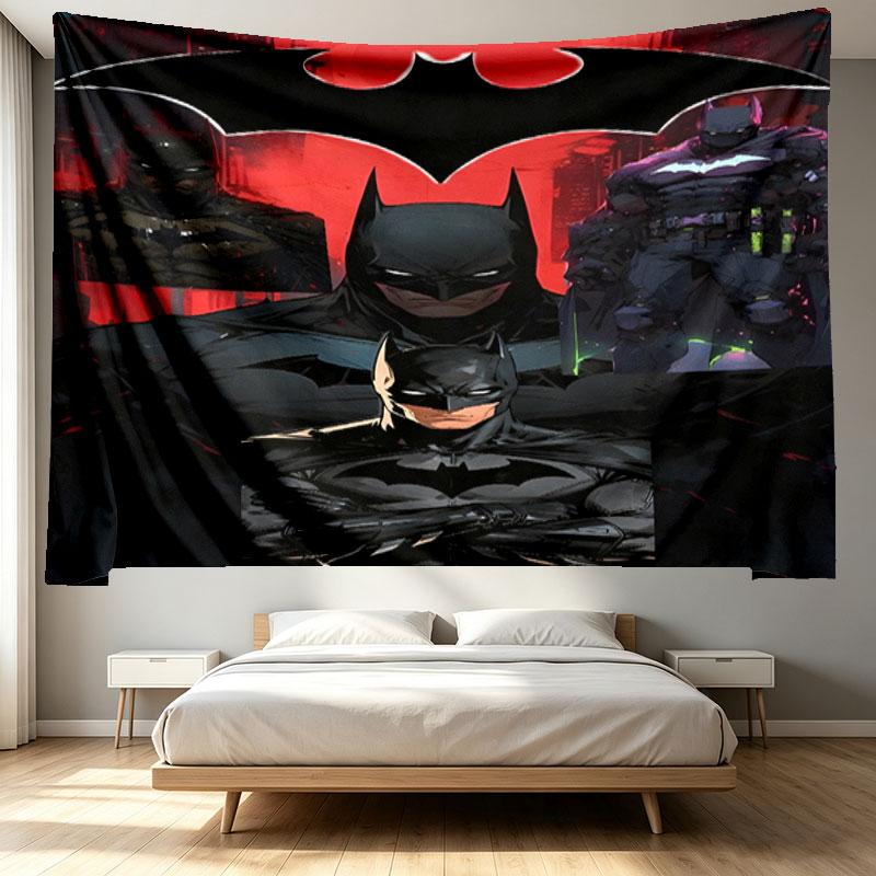 Batman Print Tapestry - Portable Wall Decor Cloth, for Home, Dorm, Travel, Bedroom, Living Room - Ideal Birthday Housewarming Gift
