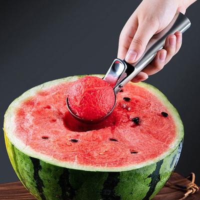 Multifunktionale Eisportionierer Edelstahl Dual-Purpose Scoop Obst Wassermelone Löffel Ball Scoop Haushalt Eis Werkzeuge