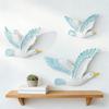 3 Stück Küstenmöwen Wanddeko Nautische Harz-Seevögel Wandplaketten Ozean Wandbehang Skulptur für Wohnzimmer Bar Café Heimdeko