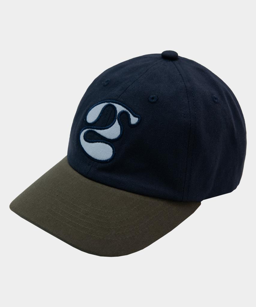 SOME PLACE Signature Symbol Logo Applique Two-Tone Layered Ball Cap _2 Colors