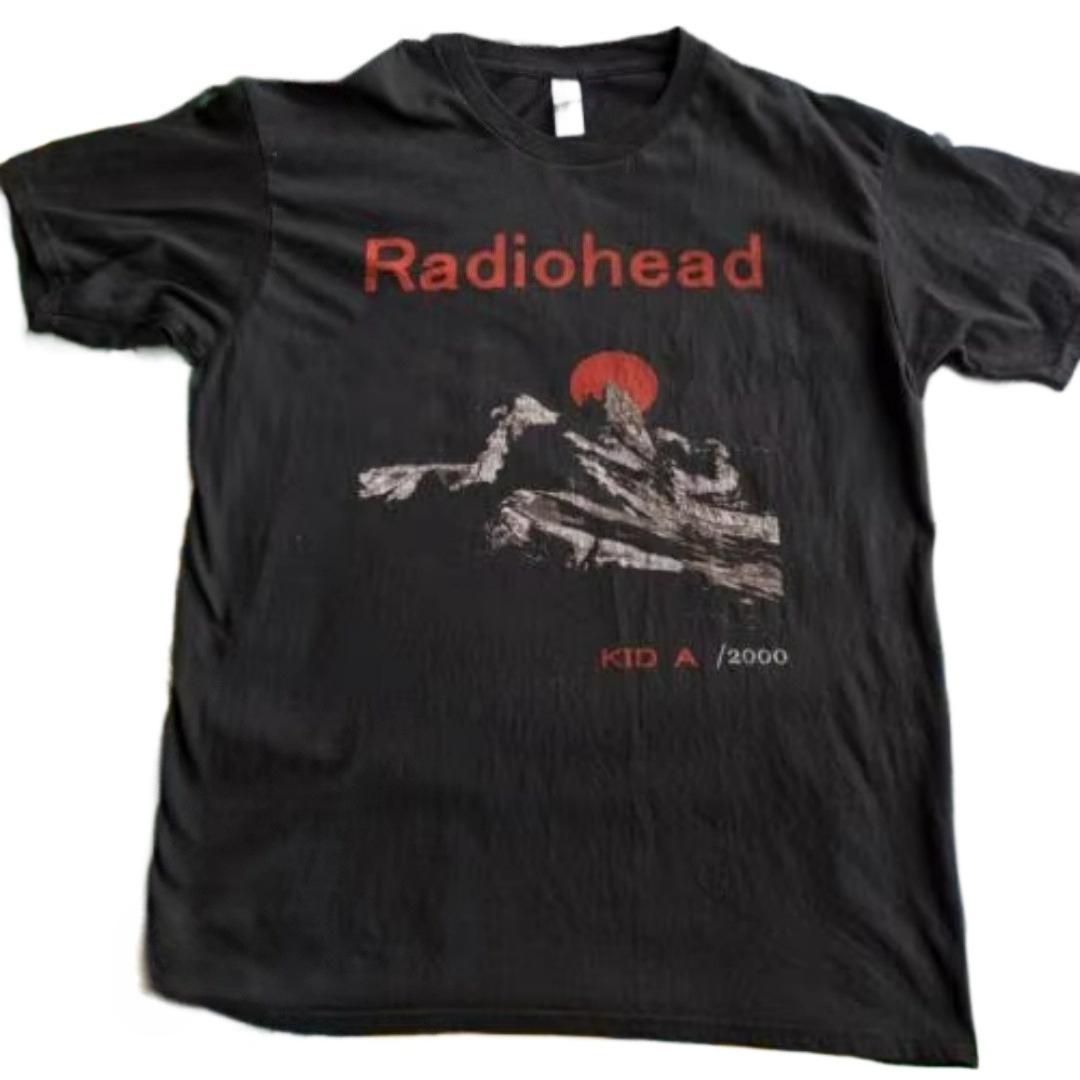 Radiohead Kid A Album Tour TShirt Short Sleeve TShirt Women Same High Quality Unisex Cotton Summer Fashionable Top S