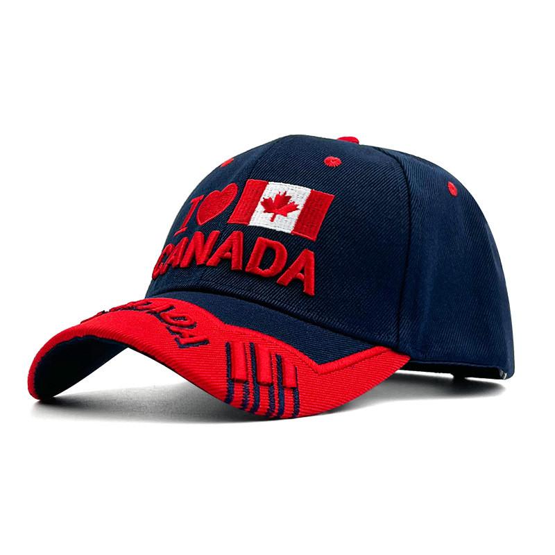

Maple Leaf Baseball Cap With With Letters Embroidered Design For Summer Wear