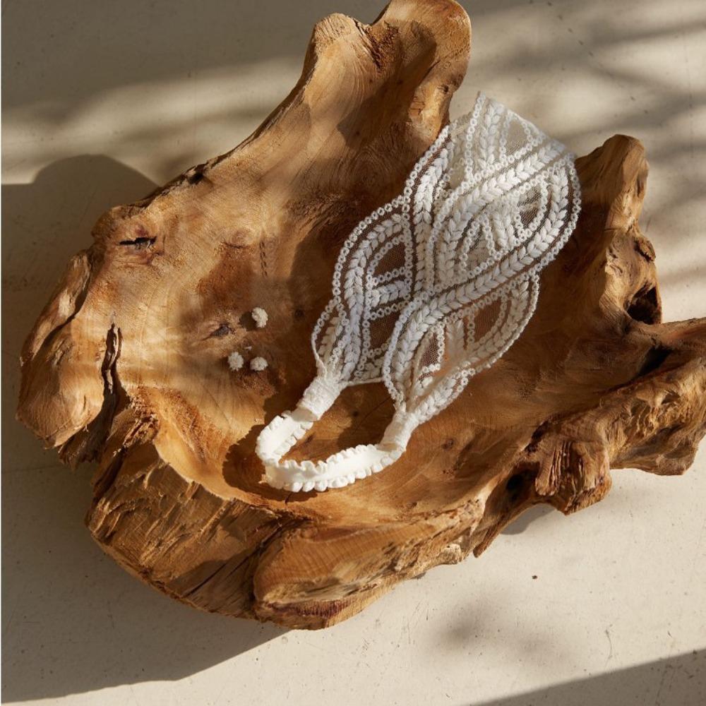 Flower Lace Baby Headband Wave Elastic Hair Hoop Retro Infant Hairband  Newborn