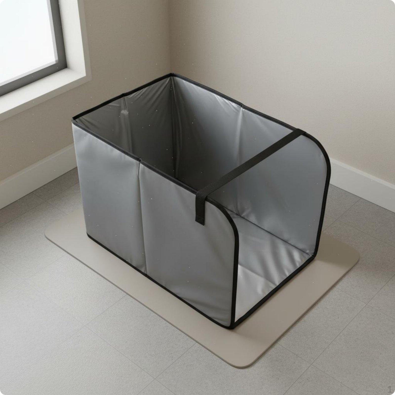 Cat Waste Tray Enclosure Portable Litter Waterproof
