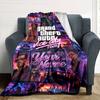 Gta Customize Text Blanket Gift Customizable Blanket Soft & Cozy for Bed Chair Home Decor Living Room Four Seasons Universal