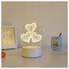 A small gift for Valentine's Day 3D lamp with the inscription I love YOU on USB 3 modes